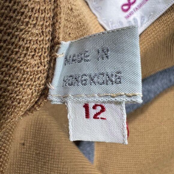 VTG Lisabella Wool Knit Blazer Women’s 12 Hong Kong 60s Mod Indie Retro Boho - Picture 4 of 14